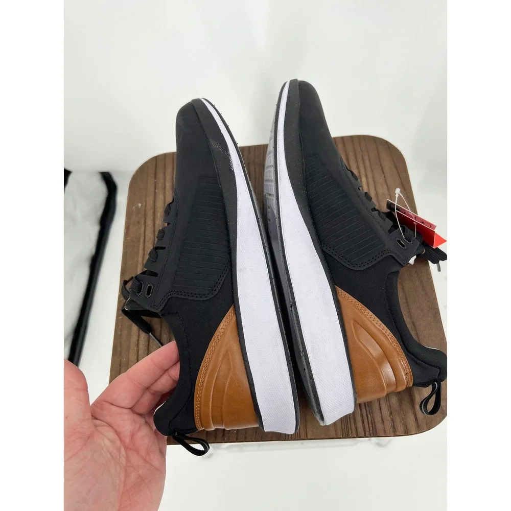 Deer Stags Cranston Mens Black Water Repellent Sneakers Size 9.5 M NWT